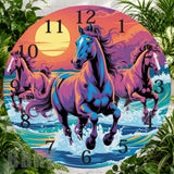 Majestic Horses 2 Clock Sublimation Wrap,