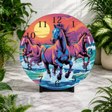 Majestic Horses 2 Clock Mockup,