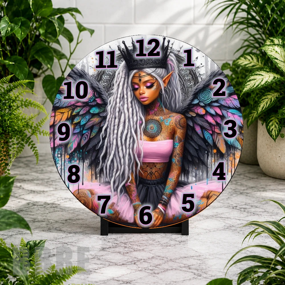 Fairy Clock Clock Mockup,