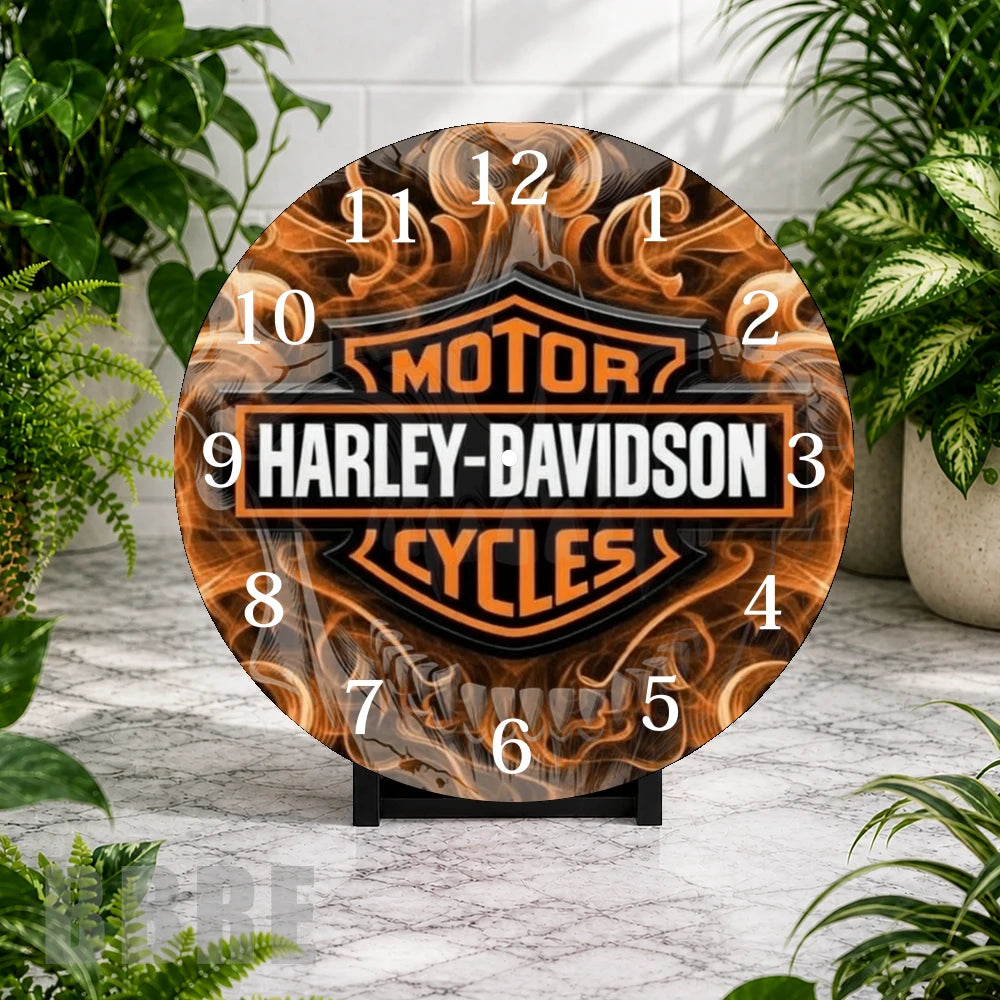 Harley Davidson Clock Mockup,