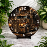 Steampunk Truck Clock Mockup,