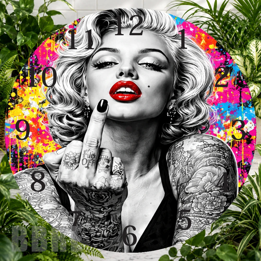 Bold Beauty Clock Sublimation Wrap,