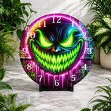 Neon Grin Clock Mockup,