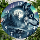 Wolf Dreamcatcher Clock Sublimation Wrap,