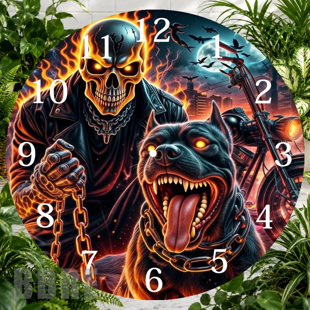 Ghost Rider Clock Sublimation Wrap,