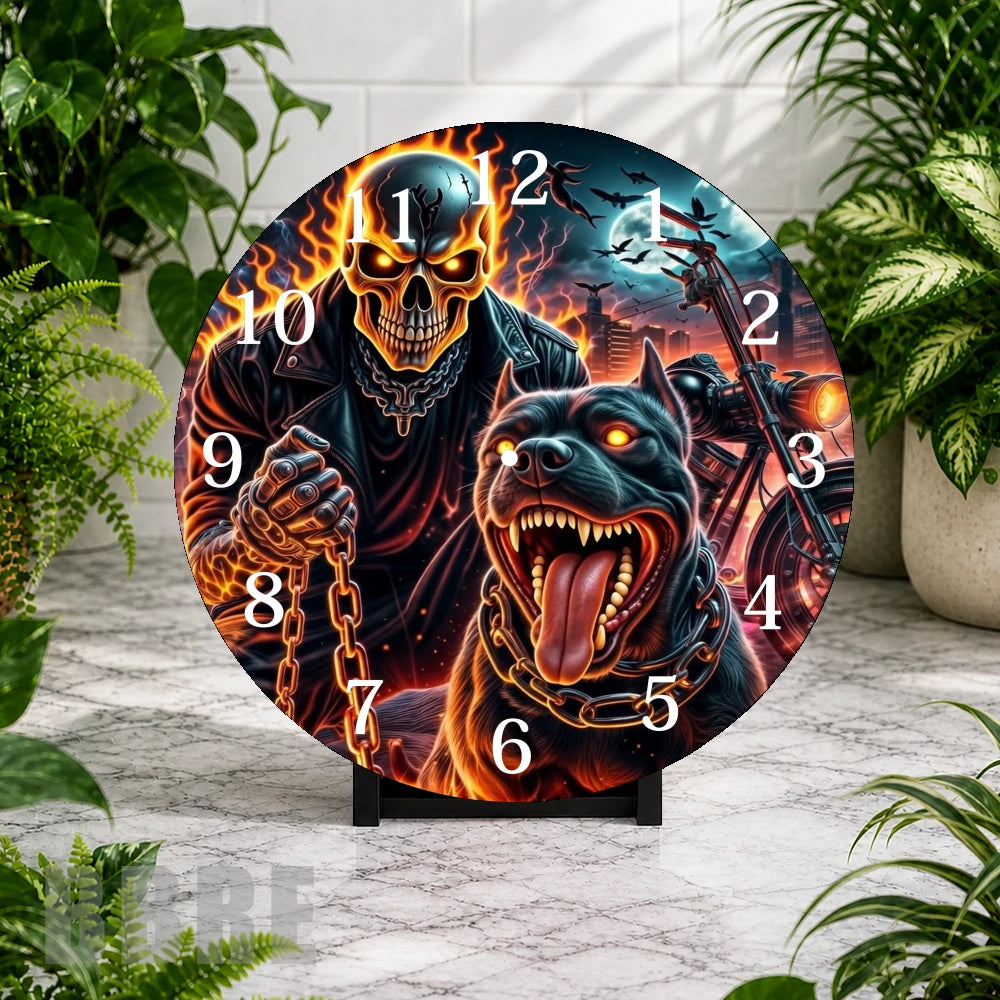 Ghost Rider Clock Mockup,