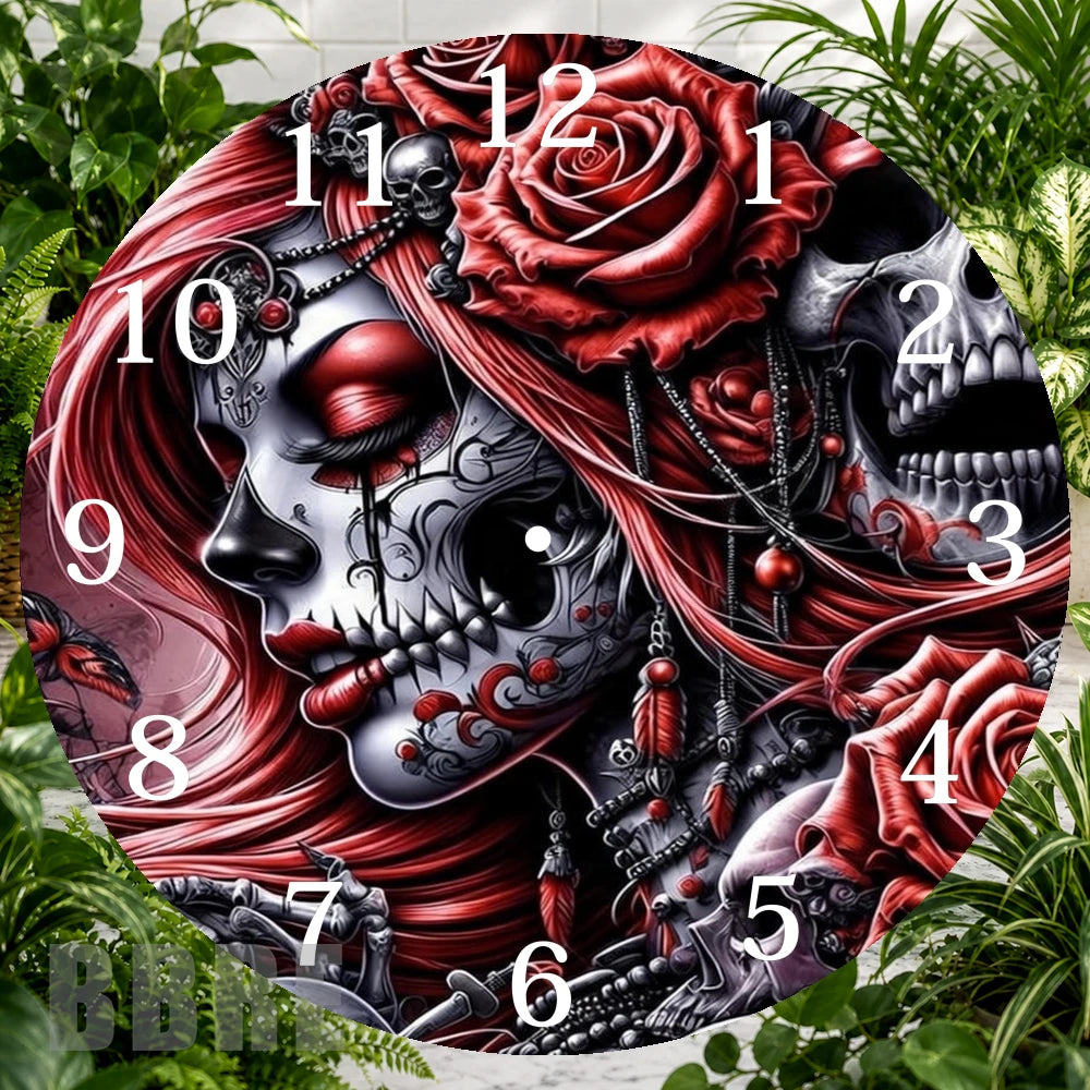 Gothic Rose Clock Sublimation Wrap,