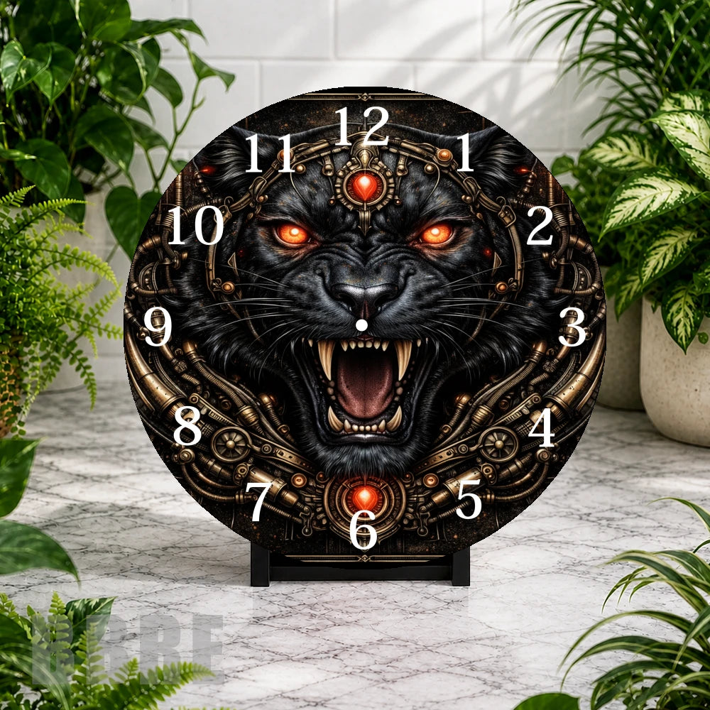Fierce Panther 2 Clock Mockup,