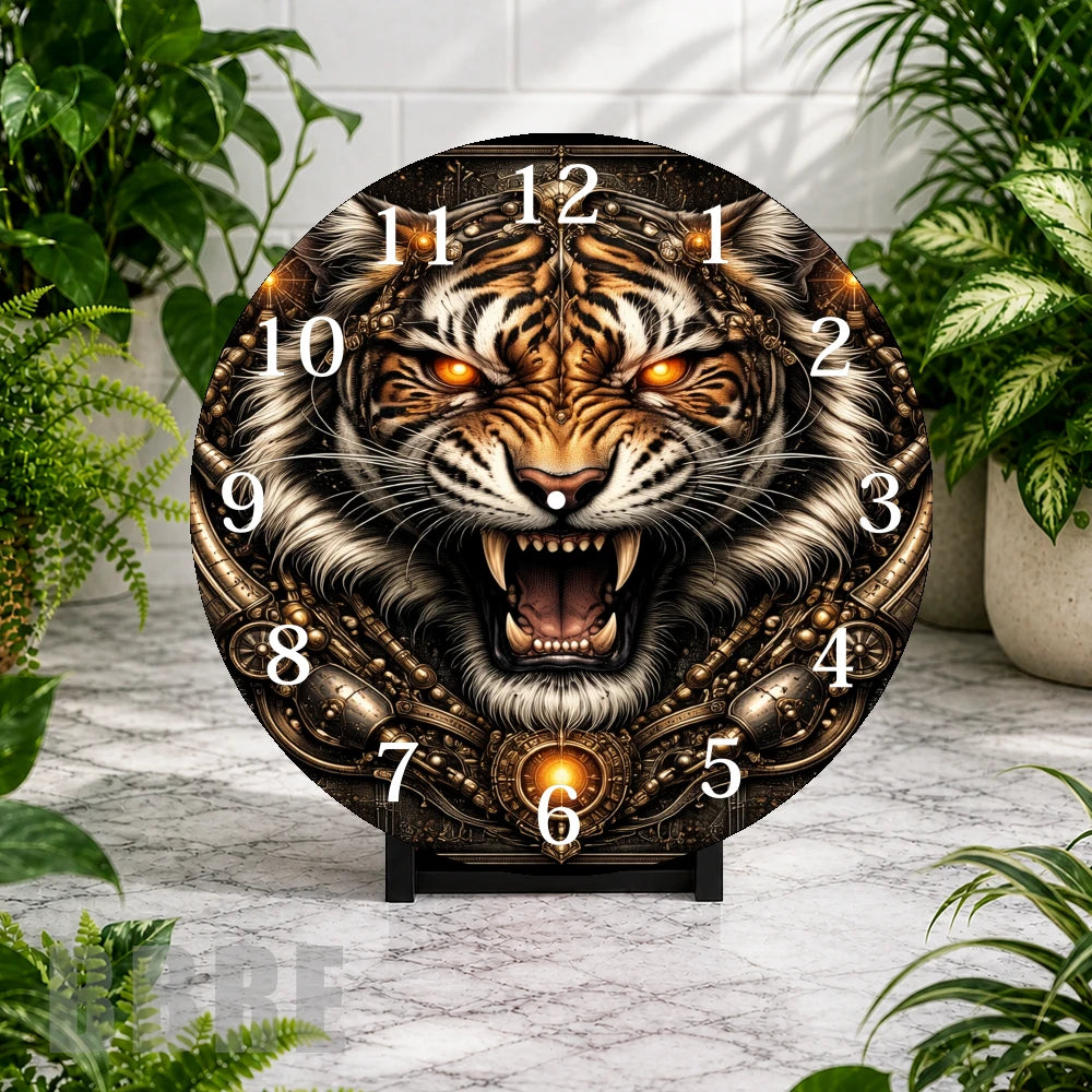 Fierce Tiger 2 Clock Mockup,