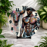 Tattooed Cowboy Clock Mockup,