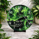 Green Skull 3 Clock Mockup,