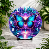Butterfly Bloom 2 Clock Mockup,