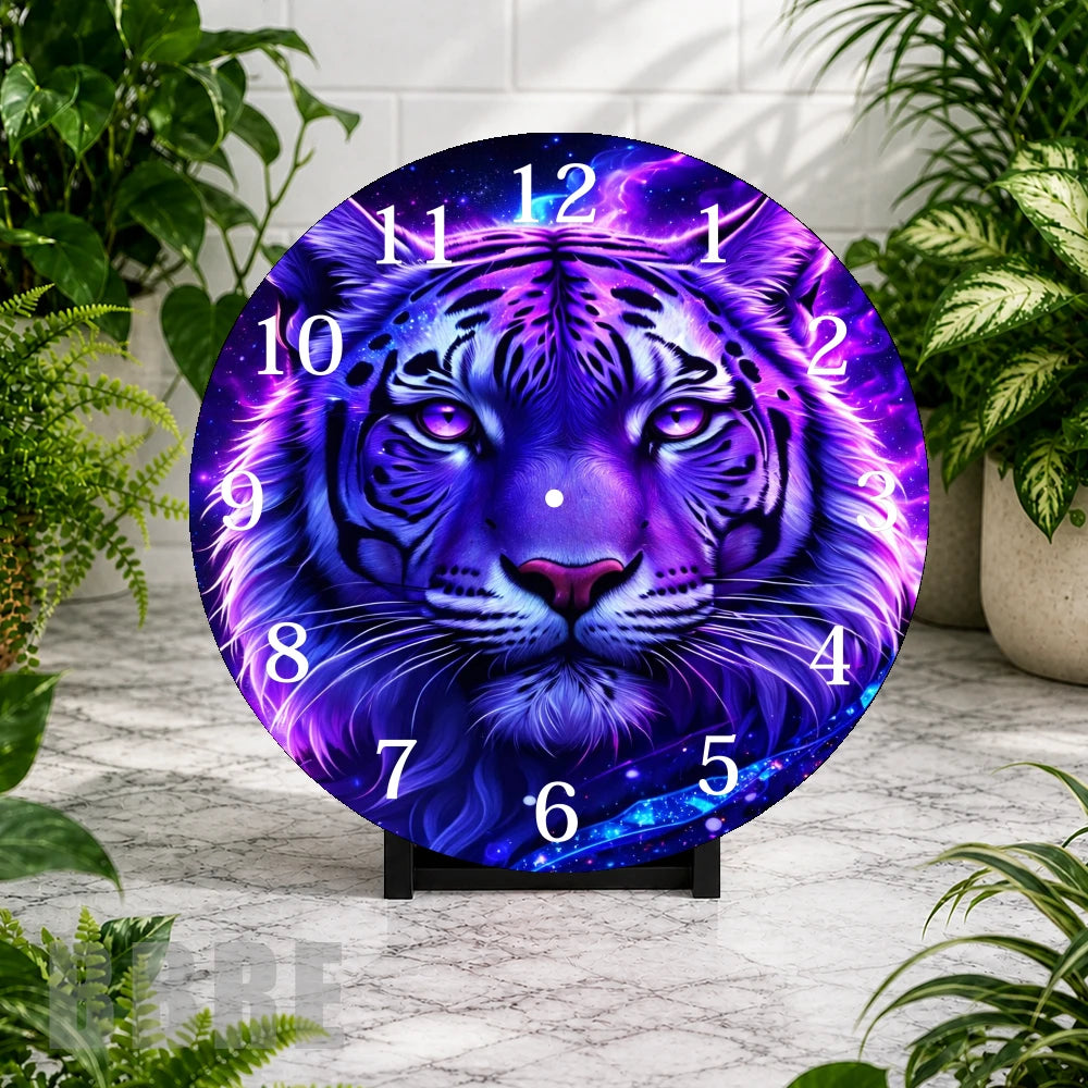 Majestic Tiger Clock Mockup,