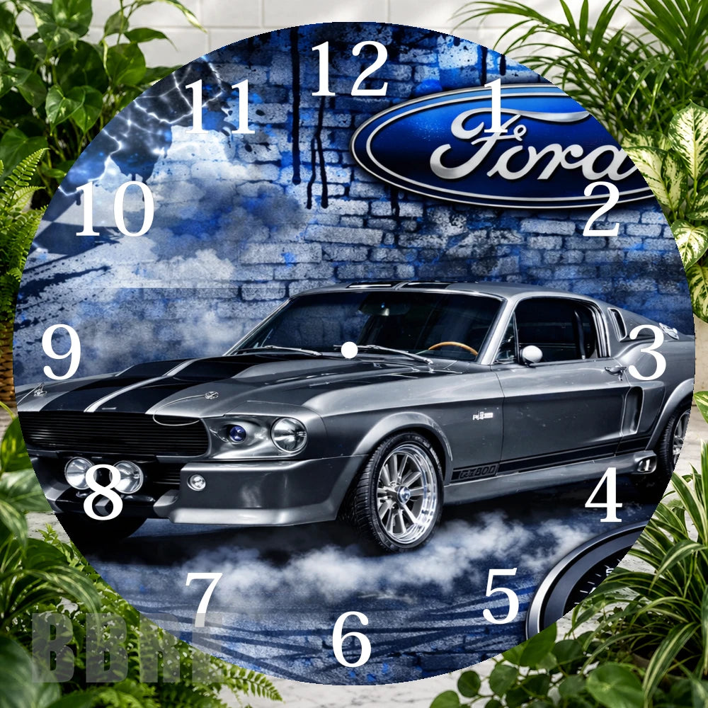 Classic Mustang Clock Sublimation Wrap,