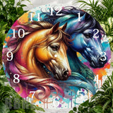 Majestic Horses 7 Clock Sublimation Wrap,