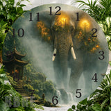 Majestic Elephant Clock Sublimation Wrap,