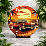 Sunset Convertible Clock Mockup,
