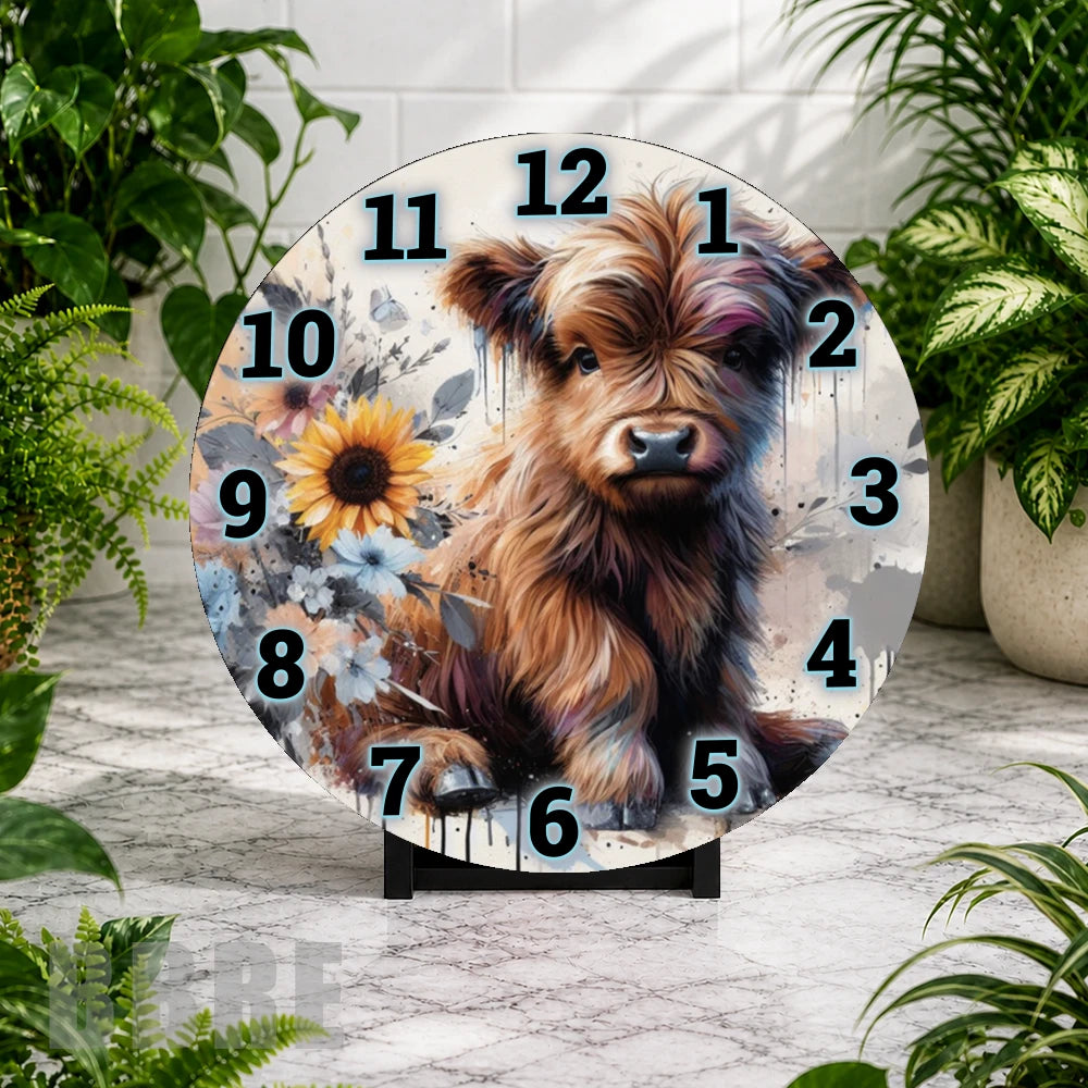 Fluffy Pup Clock Mockup,