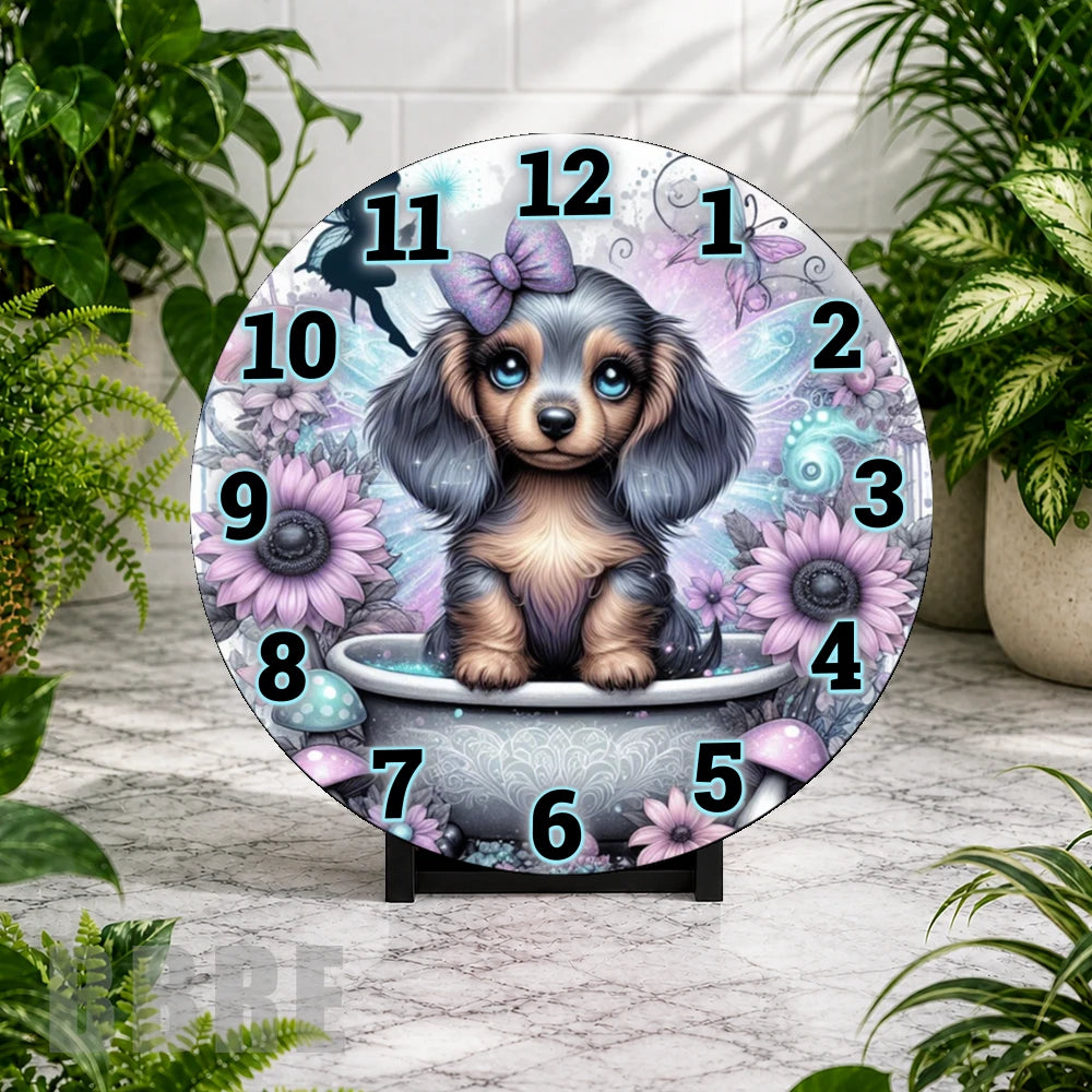 Puppy Clock Clock Mockup,
