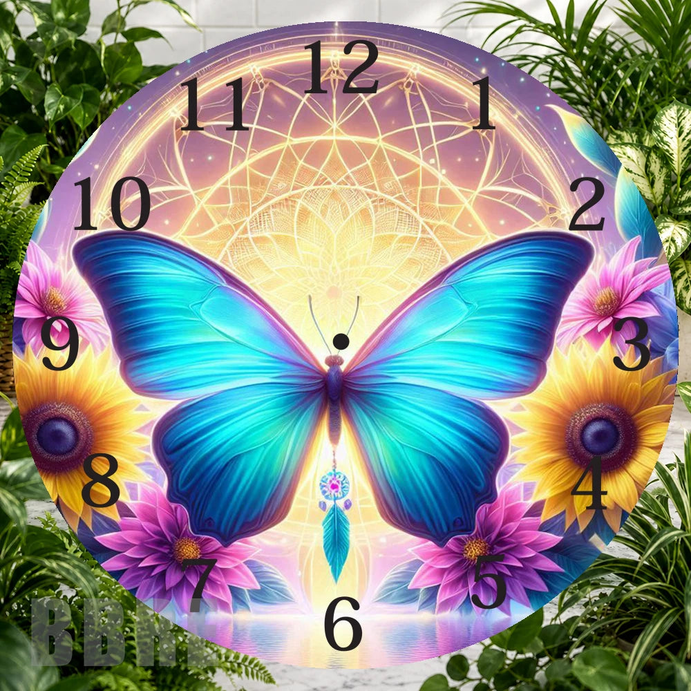 Butterfly Bloom 3 Clock Sublimation Wrap,