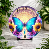 Butterfly Bloom 3 Clock Mockup,