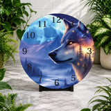 Majestic Wolf Clock Mockup,