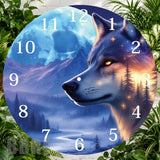 Majestic Wolf 2 Clock Sublimation Wrap,