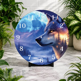 Majestic Wolf 2 Clock Mockup,