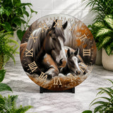 Majestic Horses 8 Clock Mockup,