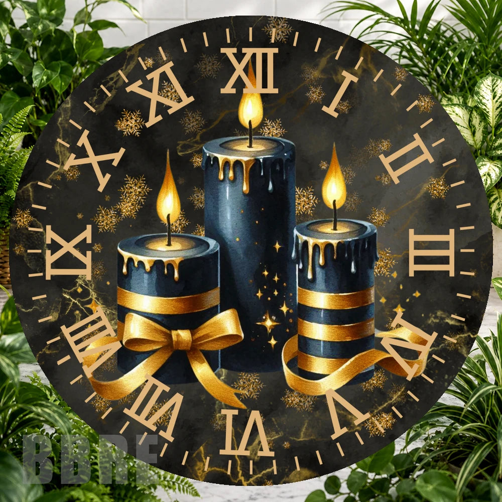 Candle Clock Clock Sublimation Wrap,