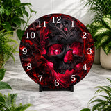 Crimson Skull Clock Mockup,