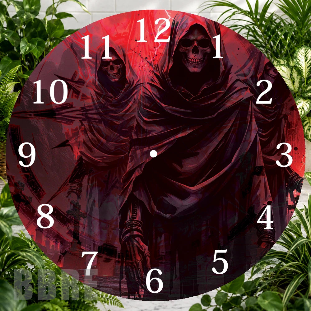 Grim Reaper 3 Clock Sublimation Wrap,
