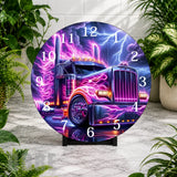 Electric Truck Clock Mockup,