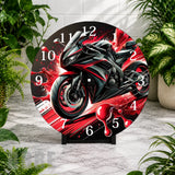 Racing Motorcycle 2 Clock Mockup,