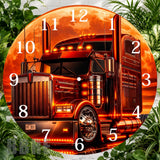 Red Truck 2 Clock Sublimation Wrap,