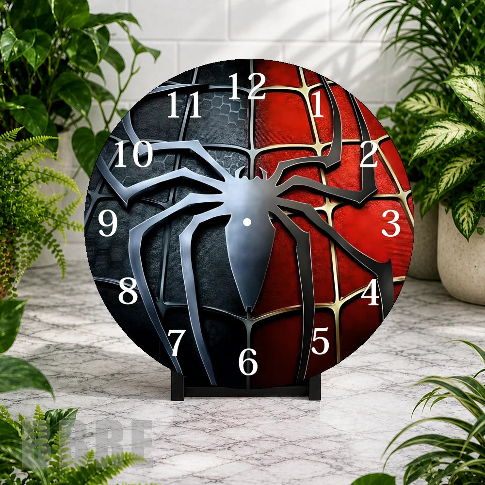 Spider Web Clock Mockup,