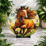 Mosaic Horse Clock Mockup,