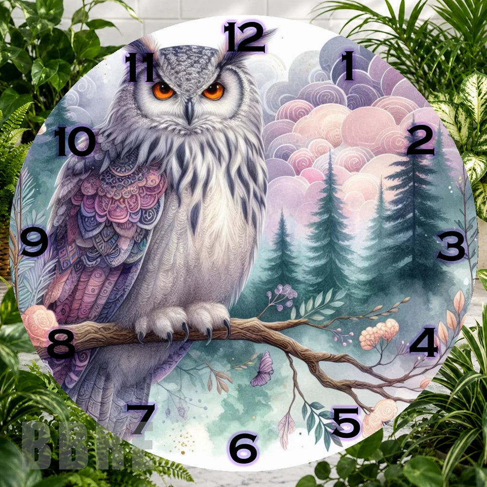Majestic Owl 2 Clock Sublimation Wrap,