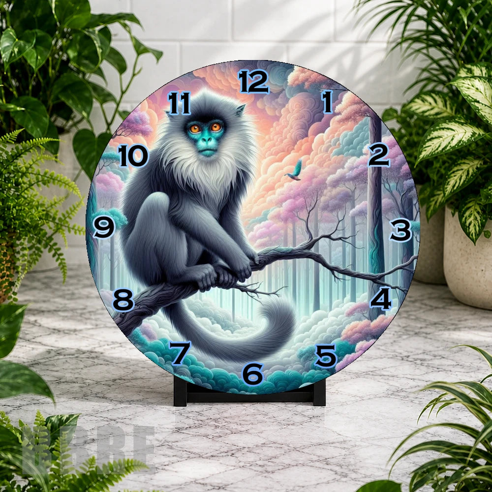 Mystical Monkey Clock Mockup,