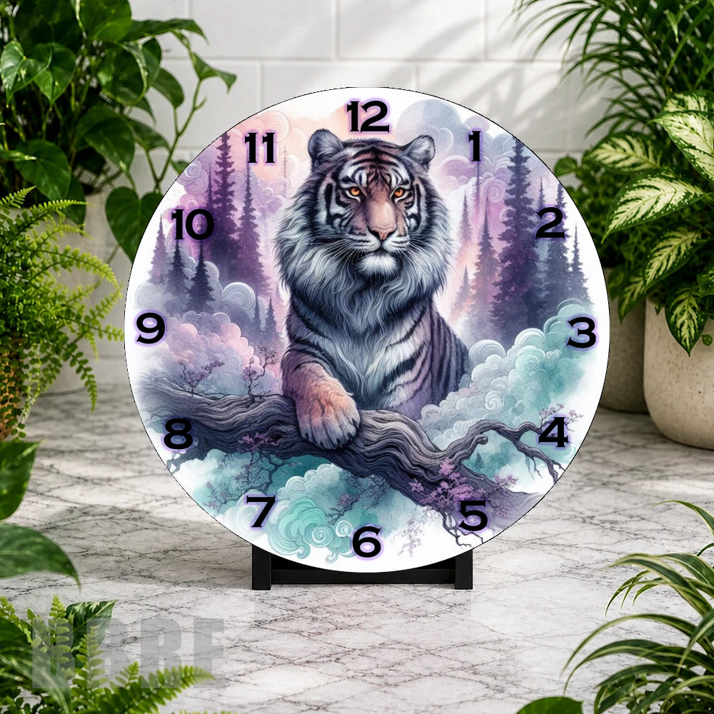 Majestic Tiger 3 Clock Mockup,