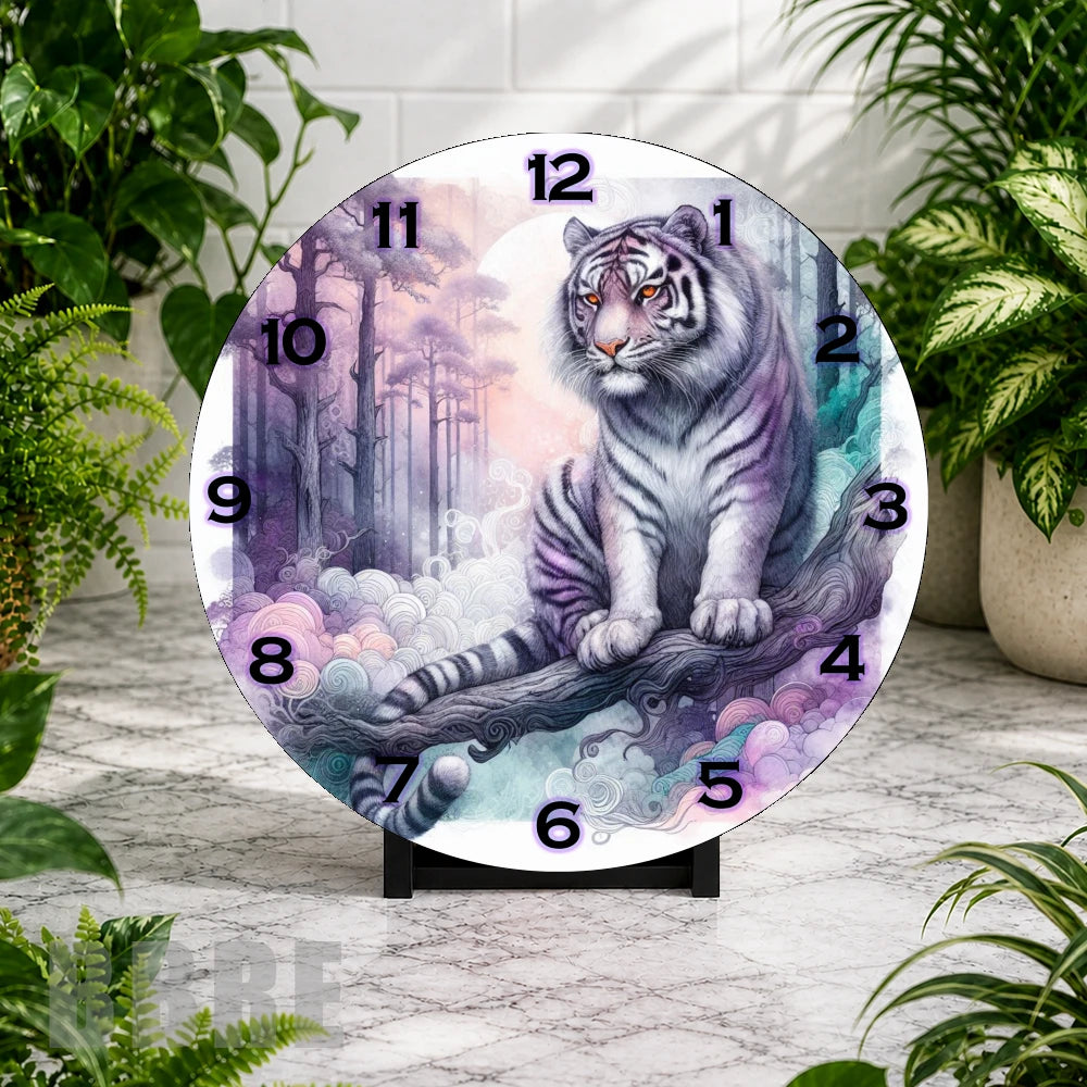 Majestic Tiger 4 Clock Mockup,