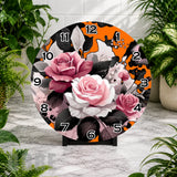 Floral Elegance Clock Mockup,
