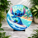 Surfing Stitch 2 Clock Mockup,