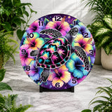Tropical Turtle 2 Clock Mockup,