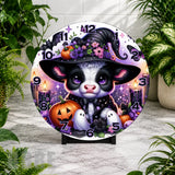 Halloween Cow Clock Mockup,