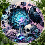 Mystical Floral Clock Sublimation Wrap,