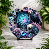 Mystical Floral Clock Mockup,