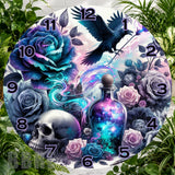 Mystic Raven Clock Sublimation Wrap,