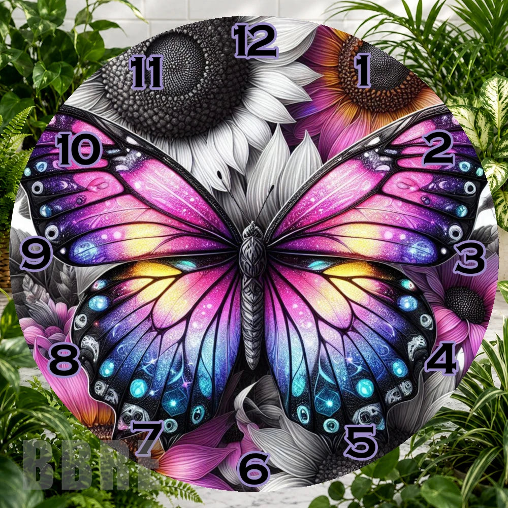 Butterfly Bloom 8 Clock Sublimation Wrap,