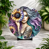 Sunflower Beauty Clock Mockup,